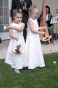 Rachel was a very tidy flower girl.