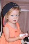 Nothing cuter than a girl in a baseball cap!