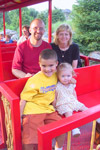 Jolie with her cousin Eric at Dorney Park