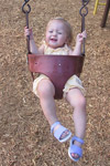 Jolie loves the swings.