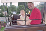 The miniature ferris wheel at Camp Snoopy in Dorny Park