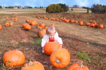 She kept lifting this pumpkin over her head but I kept clicking the picture too soon.