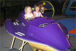 Jolie really loves Dorney park, but especially the kiddy rollercoaster!