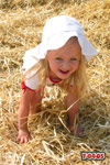 For some reason throwing hay up in the air is really fun.