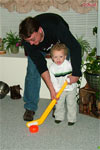 Emerald Avenue Hockey Hall-of-Famer and his son