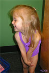 Jolie just after getting her swim suit on for her first lesson.