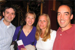 Christine Jurasinski-Sanchez and her husband Carlos with Sandy Horning and Brendan Kane