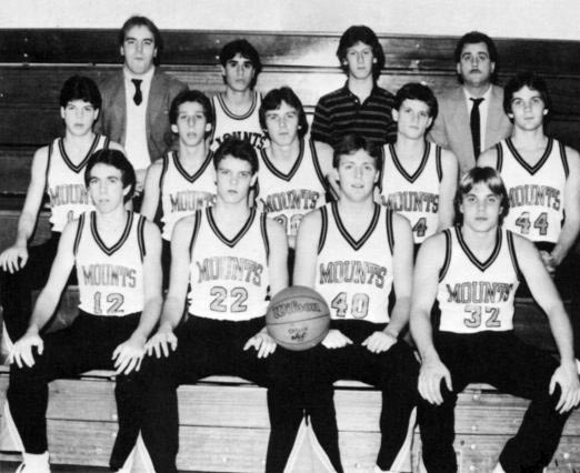 1985 Varsity Basketball team starring Jeff "Brick" Petersen