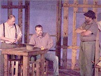 Dave Blose (right) in "Of Mice & Men," 2002