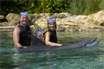 The Kauffmans and a dolphin