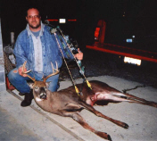 8-Point Buck shot with a bow by Frank LaPearl, Lori's husband.