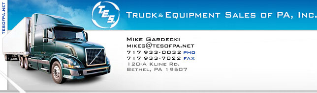 Mike Gardecki's businness, Trucks & Equipment Sales of PA