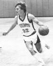 Ryan Petersen playing basketball on the same court where he used to threaten me during Gym class.  Hehehe.