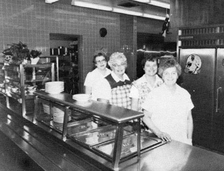 Mrs. Hinnershitz, Mrs. Quinter, Mrs. Berger, Mrs. McLaughlin - Cafeteria Personnel