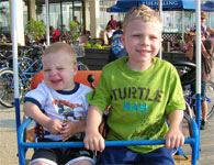 Nicholas and Ben in Ocean City, MD, 2006