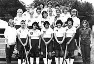 1985 Varsity Field Hockey featuring more people with their shoes not in the picture (who was our photographer?!)