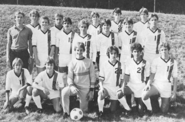MPHS 1984 Varsity Soccer team featuring Mane Kane