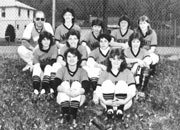 1985 Varsity Softball team featuring mother of Chris Mal's egg babies, Diane Churan