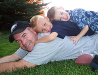 Steve and his two boys, Noah and Nathanael