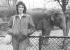 Vikki Vinchofsky and an elephant (The elephant did not go to MPHS.)