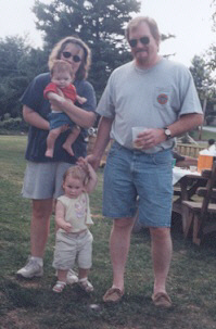 Sheila (Mervine) Witthaut and her family at the 15-Year Reunion