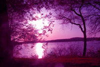 Sunset over Lake Ontelaunee, Spring 2003
