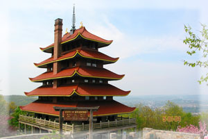 The Pagoda on a beautiful Saturday morning.