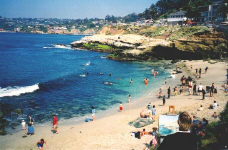 The beach of LaJolla, California