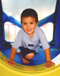 My nephew, Eric, in the play area at McDonald's