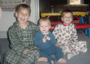 Zachery, Seth & Nathan Gibas, December 2001