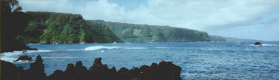 Yes, the trees are really that green, the rocks are really that black, and the water is really that blue!