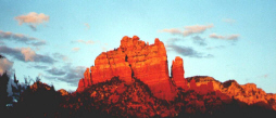 Red Rocks of Sedona at sunset become REALLY red!