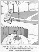 Spot in a Far Side cartoon