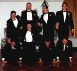 Randy Boyer and Butch Miller and the rest of the ushers in Chris Malinowski's wedding.