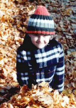 Your Pal, playing in the leaves on 18-1/2 Street